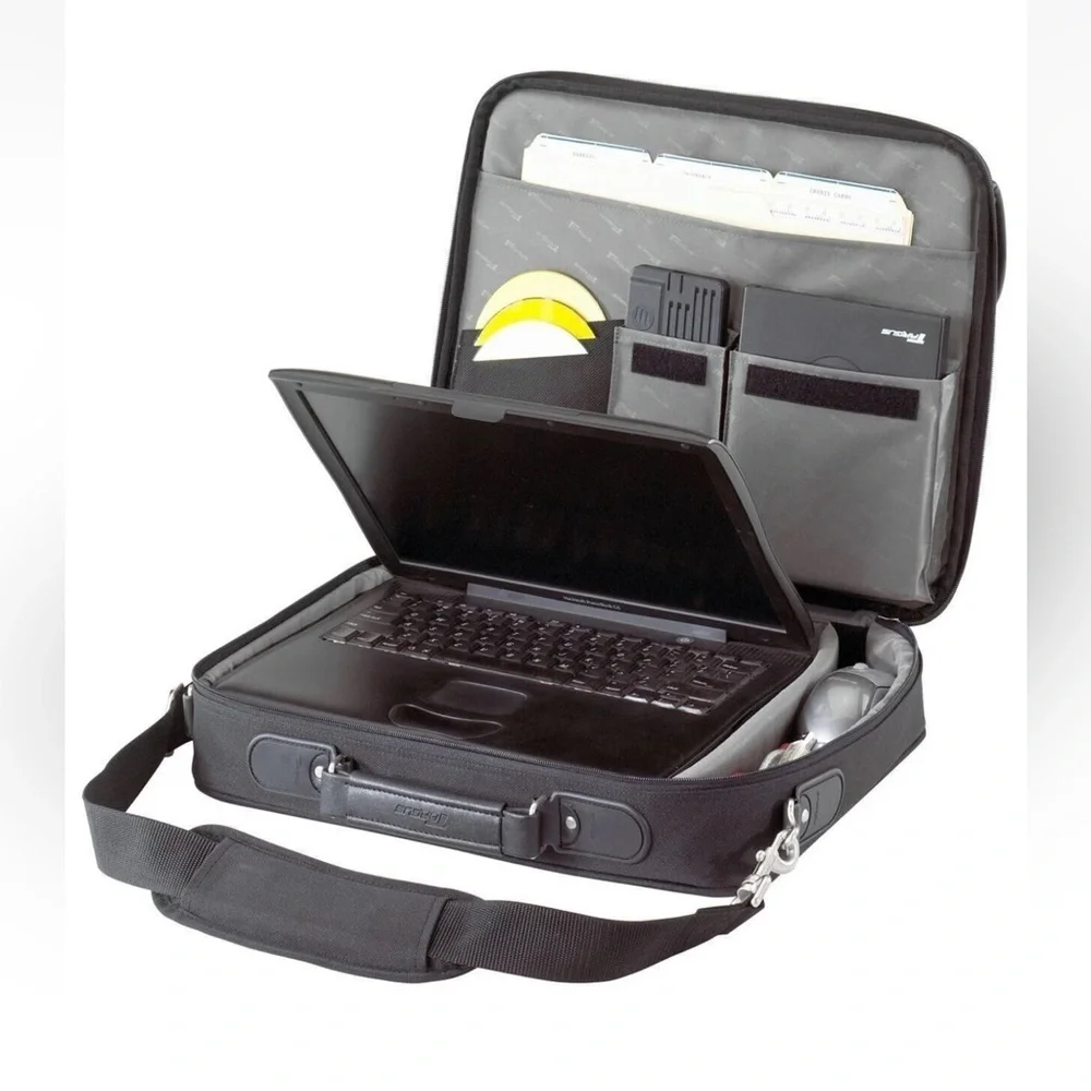 Targus Black Laptop Briefcase with Shoulder Strap